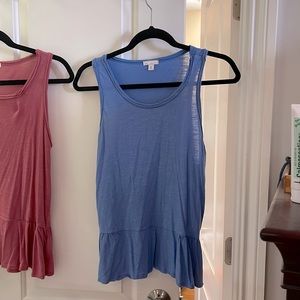 Indigo blue peplum tank from Gap. Size small. Good condition.